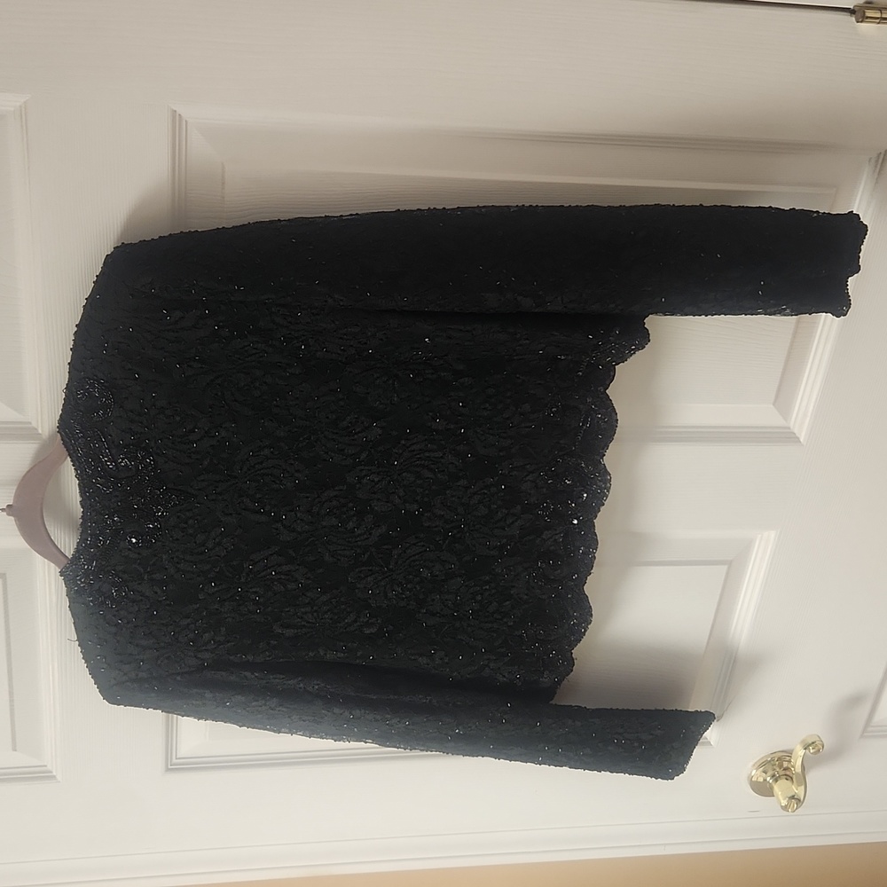 Vintage Sequin cropped dress jacket - Picture 5 of 6